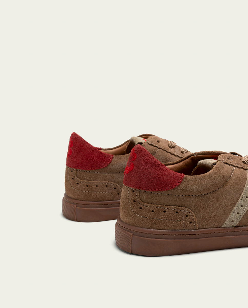 PARIS CUIR CAMEL TAUPE ROUGE