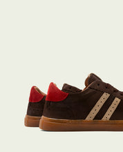BASKETS SPORT DAIM MOKA BEIGE ROUGE GRETA