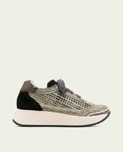 CHAUSSURES DE SPORT EN CUIR ET TISSU INÉS ROSE