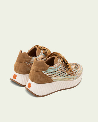 CHAUSSURES DE SPORT EN CUIR ET TISSU INÉS CUIR