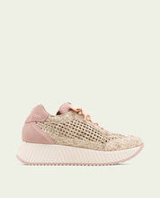 CHAUSSURES DE SPORT EN CUIR ET TISSU INÉS ROSÉ
