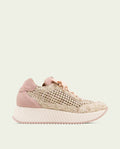 CHAUSSURES DE SPORT EN CUIR ET TISSU INÉS ROSÉ