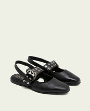 BALLERINES PLATES EN VELOURS VANESA NOIR