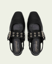BALLERINES PLATES EN VELOURS VANESA NOIR