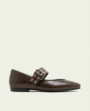 BALLERINES PLATES EN CUIR VEGA MOKA