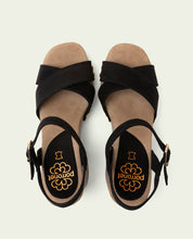 SANDALES À TALONS EN CUIR VANESA NOIR